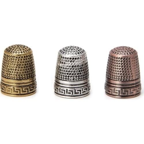 1Pcs DIY Finger Metal Thimble Hard Protector Sewing Tools Classical Pattern Needles Partner Professional Durable Quality 2019NEW