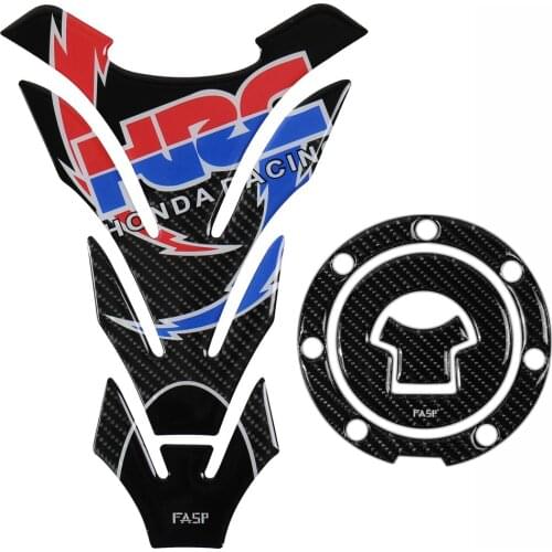 5D Real Carbon Fiber Motorcycle Fuel Tank Pad Decals Gas Cap Cover Stickers For Honda CB400 CB1300 CBR250 CB190R CB750 CBR600R