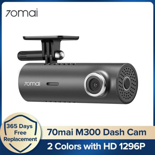 70mai M300 Dash Cam 1296P Ultra HD 70mai Car DVR New Colors Fashion Car Recorder