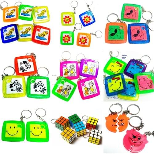 8X Plastic Sliding Slider Puzzle Toy Keychain Kid Play Game Novelty Prize Gift Birthday Party Favors Pinata Bag Filler Loot Gag