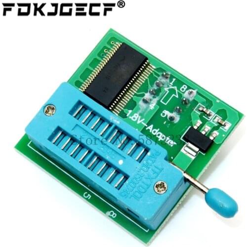 1.8V adapter for Iphone or motherboard 1.8V SPI Flash SOP8 DIP8 W25 MX25 use on programmers TL866CS TL866A EZP2010 EZP2013 CH341