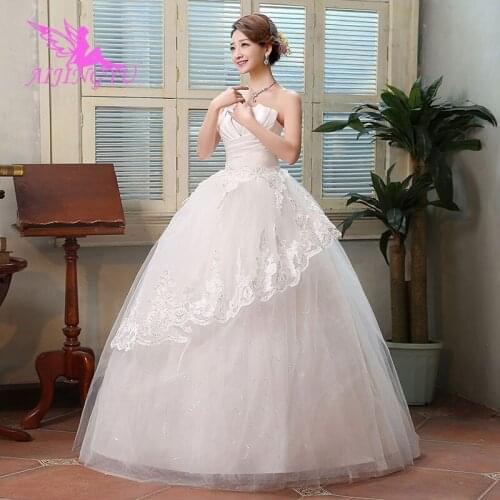 AIJINGYU dresses long bride simple wedding dress WK494