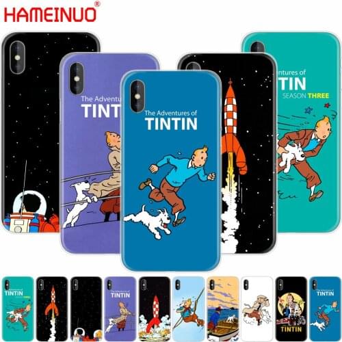 HAMEINUO The Adventures of Tintin cell phone Cover case for iphone X 8 7 6 4 4s 5 5s SE 5c 6s plus