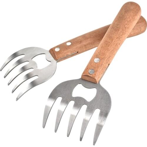 Stainless Steel BBQ Meat Shredding Claws Pork Meat Shredder Fork for Barbecue Fork Bear Claw Vegetable Slicer Cutters