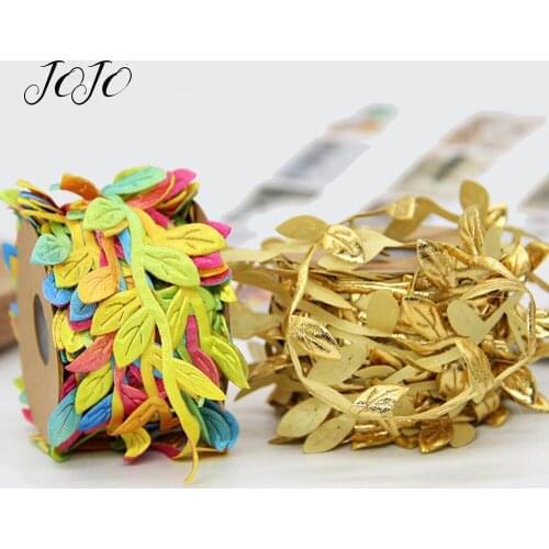 JOJO BOWS 10m Artificial Dried Flower Cloth Rattan Leaves For Festive Party Supplies Wedding Simulation Decoration DIY Materials