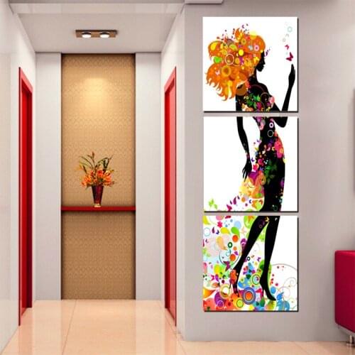 Wall Art Picture Canvas Painting Colorful Women Wall pictures for Living Room Canvas Prints Beautiful Home Decor Pop Art K312