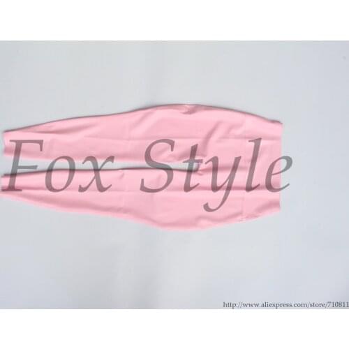 Close-fitting latex leggings for girls in Pink