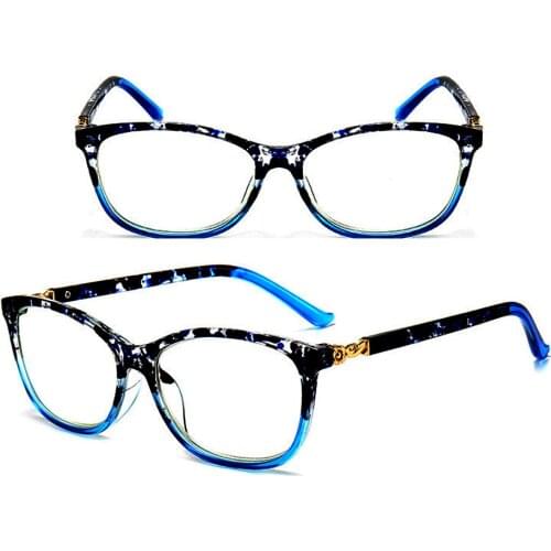 CLARA VIDA New Fashion Anti-blue Light Reading Glasses Comfortable Men Women Squared+1.0 +1.5 +2.0 To +4.0