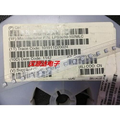 Original new 100% LPS3010-102MLC 1UH 1.6A 3*3*1.0MM line art SMD closed magnetic coil power inductance