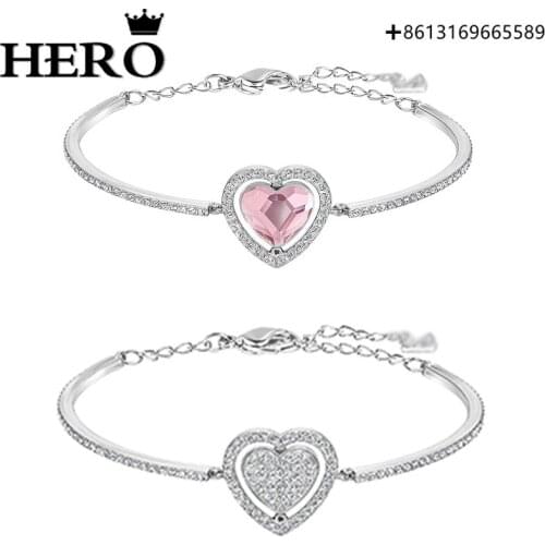 HERO Original Copy High Quality 1:1 SWA Two-Color Love Rose Gold Splice Bracelet With Logo Envelope Mail
