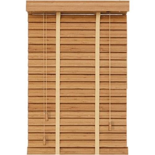 Bamboo Venetian Blinds 50 mm Slat Customized Size Block the Light Window Shutter For Home Decoration