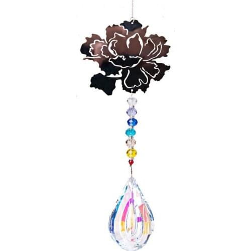 Pendant Multifunctional Sparkling No Cracking Faux Crystal Durable Drop Shape Hangings Gift Home Decorations