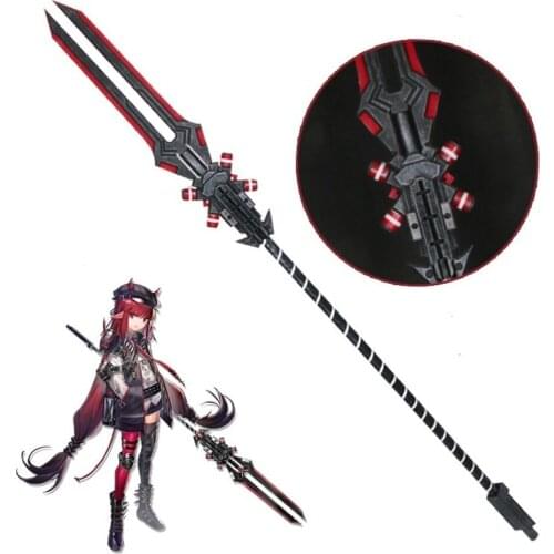 Game Arknights Vigna Cosplay Prop Spear Lance PVC Weapon Replica Prop for Halloween Christmas Party Masquerade Anime Shows