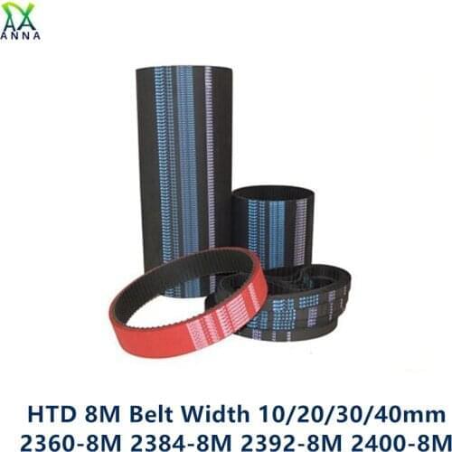 HTD 8M synchronous Timing belt 2384mm width 25mm Teeth 298 HTD8M 2384-8M