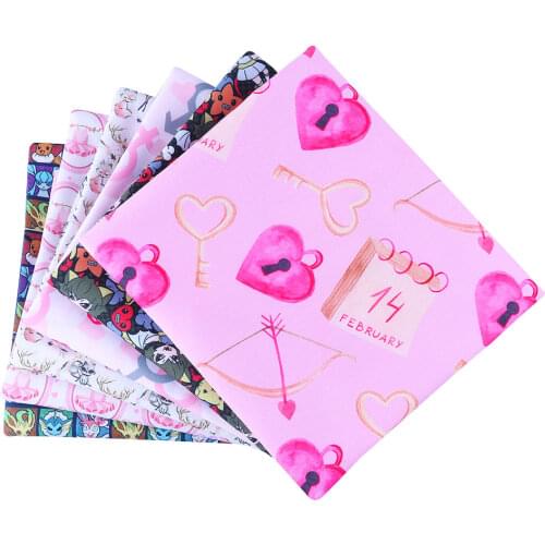 Diy fabric cloth cartoon anime print fabric polyester cotton polyester patch sewing patchwork craft supplies 50*140cm1 piece