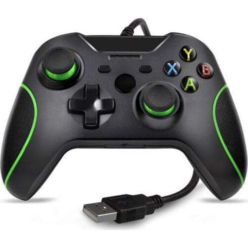 USB Wired Game Controllers For Microsoft Xbox ONE/Slim Black Gamepad Joystick With Dual Vibration For PC Laptop Windows
