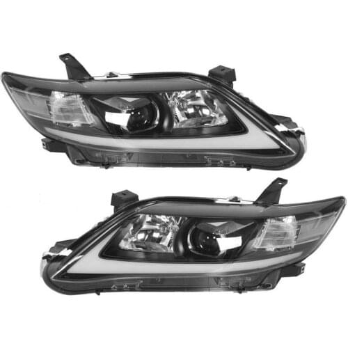 VLAND LED Projector Dynamic Front Headlights Assembly DRL Clear Lens Fit for Toyota Camry XV40 US 2010-2011 LHD