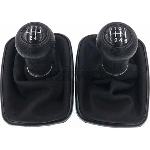 High Quality 5 6 Speed Black Car Gear Shift Knob Lever Shifter Gaitor Boot For VW 1999-2004 Golf 4 IV MK4 GTI R32 Bora Jetta MT