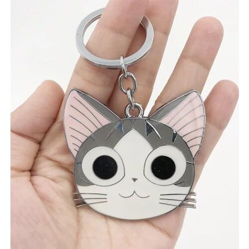Chis sweet home keychain anime key chain key holder cute cat keychain high quality portachiavi chaveiro llaveros bag charm