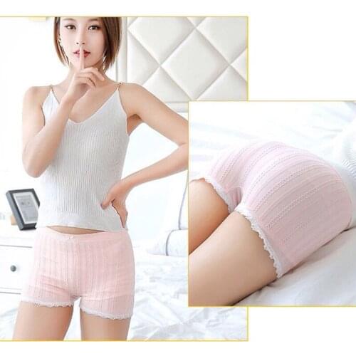 Women Safety Shorts Pants High Waist Panties Seamless Boxer Shorts Boyshorts Girls Slimming Underwear Sexy Lace Underpants