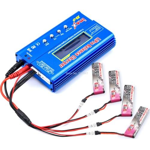 1S Lipo Battery PH2.0 51005 Power Charging Cable Wire 4mm Banana Plug for Gaoneng BetaFPV RC FPV Drone IMAX B6 B6AC Charger