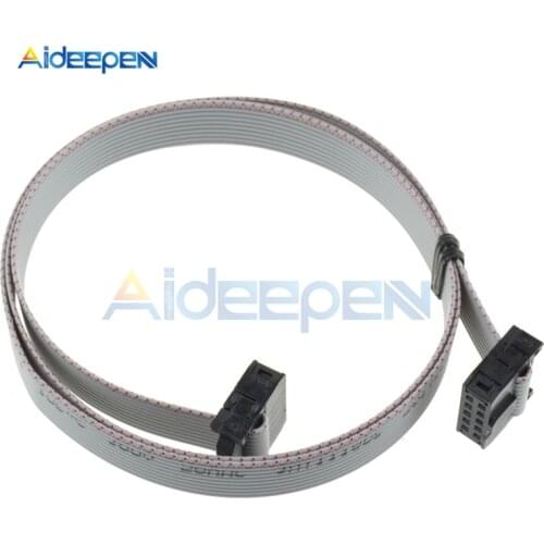 2.54mm 70CM 10 Pin USB ASP ISP JTAG AVR Wire 10P IDC Flat Ribbon DATA Cable 2.54mm Connector Female to Female