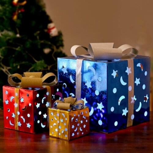 Surprise Gift Box DIY Handmade Snowflake Star Gift Box for Valentine Christmas Gift Boxes