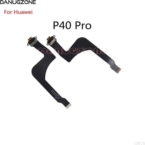 30PCS/Lot For Huawei P40 Pro + Plus USB Charging Dock Connector Port Plug Socket Jack Charge Board Flex Cable