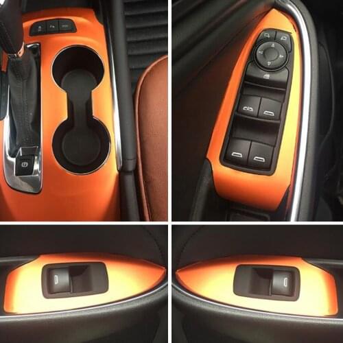 For Chevrolet Malibu XL Interior Central Control Panel Door Handle Carbon Fiber Stickers Decals Car styling Accessorie