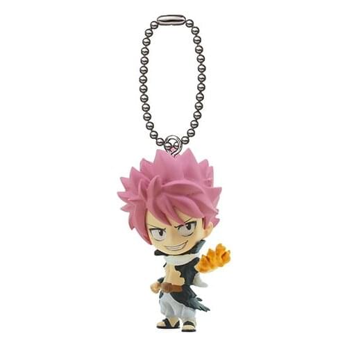 Japanese original anime figure FAIRY TAIL Etherious Natsu Dragneel keychain action figure collectible model toys for boys