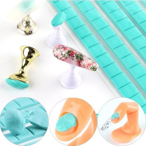 96pcs Fixing Clay Stick Removable Glue Clay Mud For Nails Tips Holder Multi-Purpose Fixator Clay Reusable Plasticine Fake SA1783
