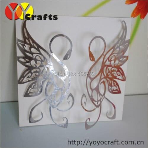 2016 Hot sell custom Laser cut MOQ 20 sets with fast delivery paper invitation card