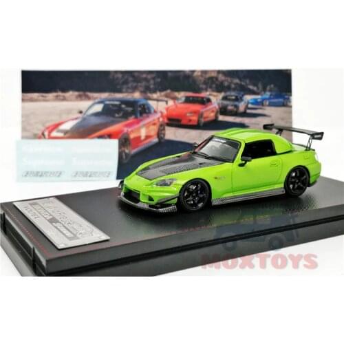 Wild Fire 1:64 Honda S2000 Voltex Apple Green Resin Model Car