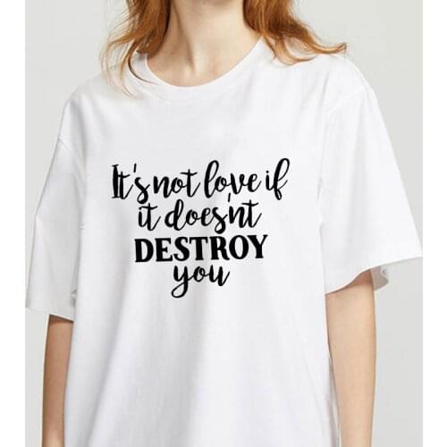 New T-shirt Female Letter Print t shirt Harajuku 90s Short Sleeve Fun Ulzzang T-Shirt Lady Casual Tops tee