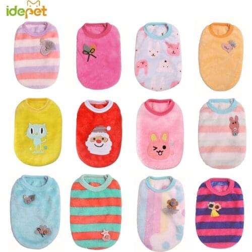 Small Dog Clothes For Puppy Vest Pet Cat Clothing Dog Shirt Coat Pajamas For Chihuahua Christmas Warm Cat Clothes Pet Costume 25