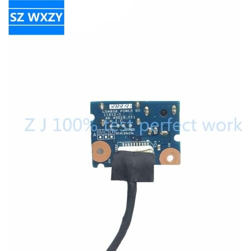 Original For Lenovo G480 G580 G485 Laptop DC Power Jack and USB Port Board LG4858 POWER 11812-1 48.4SG19.011 With Cable
