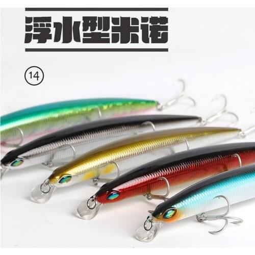 Fishing Lures Minnow Wobblers 155mm19g Diving All WaterHard Bait Long Casting Minnow Fishing Accessories Tungsten crank bait
