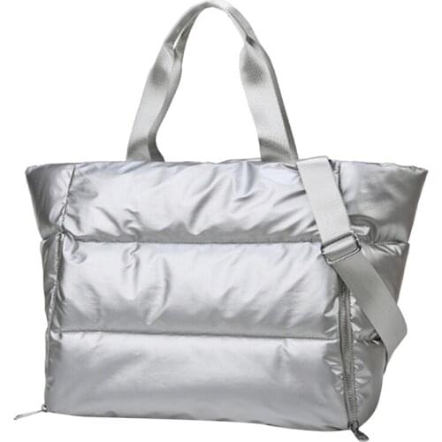 Winter New Large Capacity Shoulder Bag For Female Waterproof Nylon Bags Cotton Pad Feather Down Large Tote Female Bags