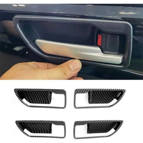 Car Door Inner Door Bowl Decoration Cover Inner Armrest Handle Frame for Toyota Highlander 2021 2022