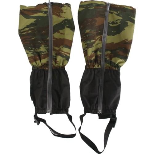 Waterproof Outdoor Hiking Walking Climbing Hunting Snow Legging Gaiters Leg Cover Camo Replacement Black Sports Safety Accessory