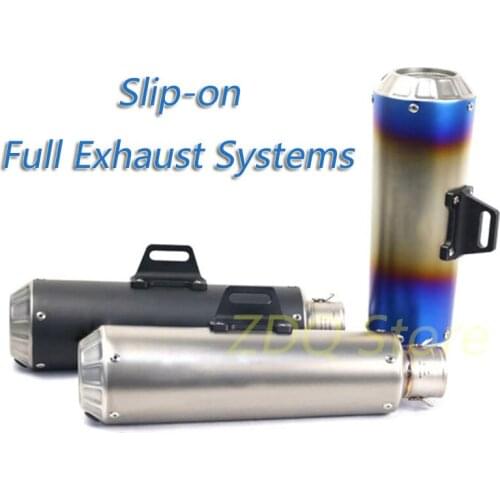 Exhaust Motorcycle Pipe Muffler Escape Moto Modified Stainless Steel ATV For R1 MT-09 YZF Z800 MTR6 Z900 Z1000 NMAX 155 Ktm 390