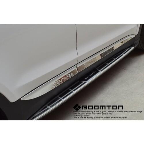 High Quality ABS CHROME CAR SIDE DOOR BODY PROTECTOR MOLDING COVER TRIM For Hyundai Santa Fe IX45 2013 2014 2015 2016 2017