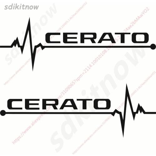 1pair Heart Car Sports Decal Sticker Styling Window Door Decoration For kia cerato k3 2 3 2017 2018 2019 2011 accessories