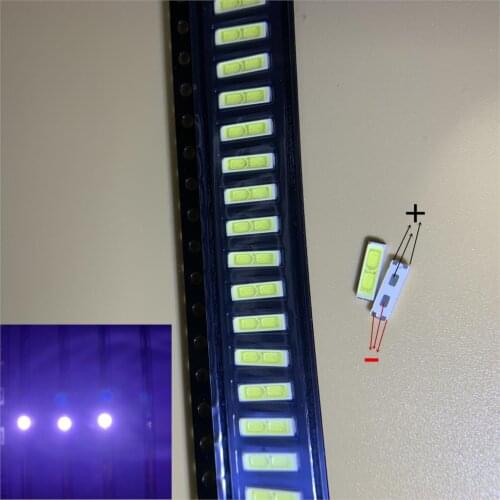 100PCS For LG LED LCD Backlight TV Application LED Backlight BB72E Middle Power LED 0.5W 3V 7020 Cool white LED 111