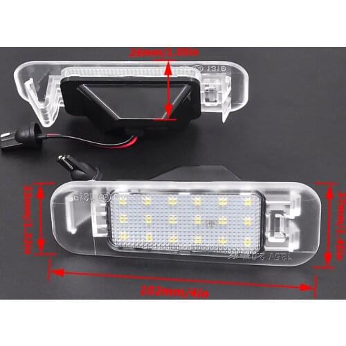 2Pcs For Kia Rio 2005-2011 Rio5 2006-2011 Car Rear High Brightness White LED License Plate Light Number Plate Lamp