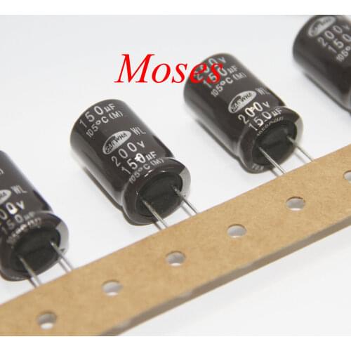 200v 180uf 150uf 100% Original New SAW Series Electrolytic Capacitor Radial Capacitance 16x25mm