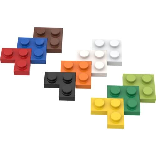 70PCS Corner Plate 1*2*2 Building Blocks Compatible Major Brand Kids Toys 2420 Early Learning MOC Education Gifts