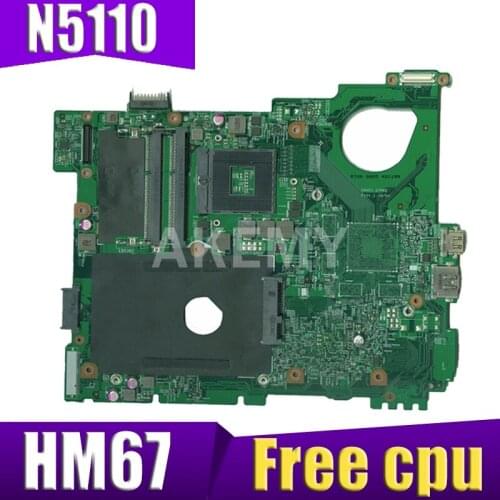 Akemy N5110 motherboard For DELL inspiron 15R N5510 CN-0G8RW1 0G8RW1 G8RW1 HM67 Test motherboard 100% work Free CPU