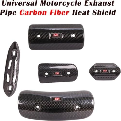 Free Shipping Motorcycle Pit Cafe Racer Exhaust screen Pipe Carbon Fiber Protector Heat Shield Cover Guard Anti-Scalding Cover