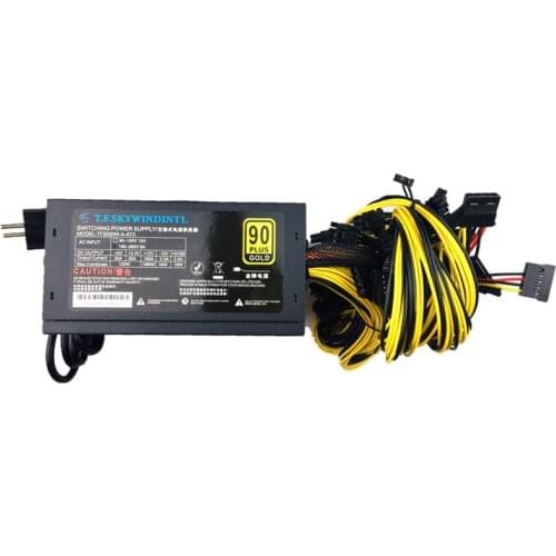 2000W 220V Switching psu power supply for asic antminer Ethereum S9 S7 L3 Rig Mining Computer Graphics ETH ZCAS miner MAX 2400W